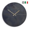 Horloge murale noire et or design moderne minimaliste ronde Black Moon Vente