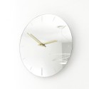 Horloge murale ronde miroir design moderne doré Precious Catalogue