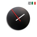 Horloge murale ronde design minimaliste moderne noir Trendy Vente