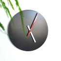 Horloge murale ronde design minimaliste moderne noir Trendy Réductions