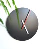 Horloge murale ronde design minimaliste moderne noir Trendy Réductions