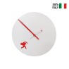 Horloge murale design moderne ronde cœur amour Cupido Vente