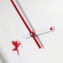 Horloge murale design moderne coeur rond amour Cupidon Réductions