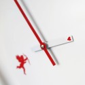Horloge murale design moderne ronde cœur amour Cupido Réductions