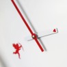 Horloge murale design moderne ronde cœur amour Cupido Réductions