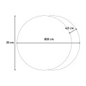 Horloge murale design moderne minimaliste ronde blanc noir Eclissi Modèle