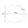 Horloge murale design moderne minimaliste ronde blanc noir Eclissi Modèle