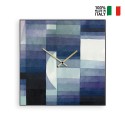 Horloge murale carrée 50x50 cm design moderne contemporain Klee Vente