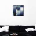 Horloge murale carrée 50x50 cm design moderne contemporain Klee Promotion