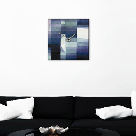Horloge murale carrée 50x50 cm design moderne contemporain Klee Promotion