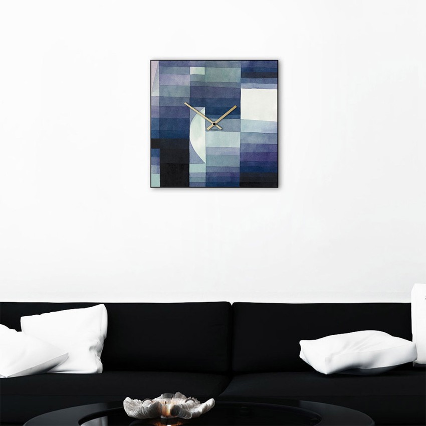 Horloge murale carrée 50x50 cm design moderne contemporain Klee Promotion Horloge murale carrée 50x50 cm design moderne contemporain Klee Promotion