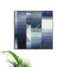Horloge murale carrée 50x50 cm design moderne contemporain Klee Remises