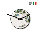Petit horloge murale ronde design moderne Nature Fiori Blu Vente