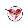 Horloge murale ronde arcade moderne Love Invaders Offre