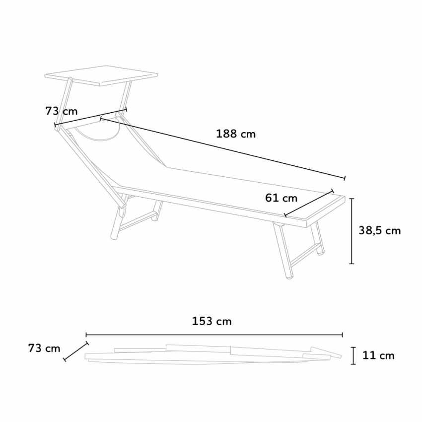 Beach and Garden Design - Bain de soleil transat piscine lit de plage  aluminium Santorini Limited Edition, Couleur: Chocolate - Marron Santorini  - Mobilier de Jardin - Achat & prix