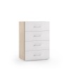 Bureau chambre à coucher commode 4 tiroirs design bois blanc Offre