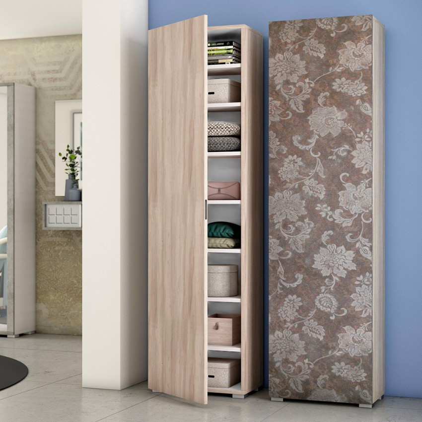Armoire multi-usage mobile 7 étagères rangement chaussures 16 paires Promotion Armoire multi-usage mobile 7 étagères rangement chaussures 16 paires Promotion
