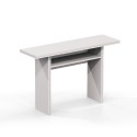 Console extensible table bureau bois blanc 120x35-70cm Oplà Offre