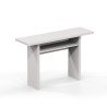 Console extensible table bureau bois blanc 120x35-70cm Oplà Offre