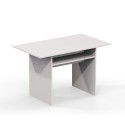 Table console extensible bureau en bois blanc 120x35-70cm Oplà Remises