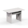 Console extensible table bureau bois blanc 120x35-70cm Oplà Remises