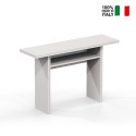 Table console extensible bureau en bois blanc 120x35-70cm Oplà Vente