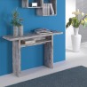 Console extensible 120x35-70cm table bureau bois vintage Oplà Vente