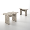 Console extensible 120x35-70cm table bureau bois vintage Oplà Catalogue