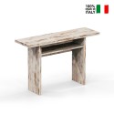 Console extensible 120x35-70cm table bureau bois vintage Oplà Offre
