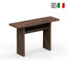 Table console extensible bureau en bois foncé 120x35-70cm Oplà Vente