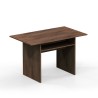 Table console extensible bureau en bois foncé 120x35-70cm Oplà Remises