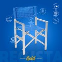 Chaise de plage pliante portable en aluminium textilène Regista Gold Vente