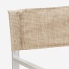 4 chaises de plage pliables portables textilène aluminium Regista Gold Prix
