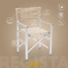 4 chaises de plage pliables portables textilène aluminium Regista Gold Modèle