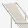 Chaise longue de plage avec accoudoirs en aluminium Riccione Gold Lux Catalogue
