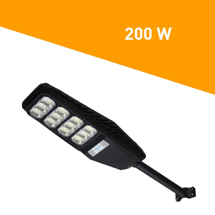 Solis L Lampadaire solaire LED 200W, support, capteur et télécommande