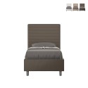 Lit simple 90x200 avec rangement tête de lit chambre enfants moderne Focus S1 Prix
