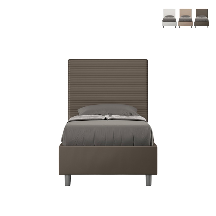 Lit simple 90x200 avec rangement tête de lit chambre enfants moderne Focus S1 Prix Lit simple 90x200 avec rangement tête de lit chambre enfants moderne Focus S1 Prix