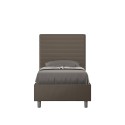 Lit simple 90x200 avec rangement tête de lit chambre enfants moderne Focus S1 