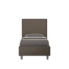 Lit simple 90x200 avec rangement tête de lit chambre enfants moderne Focus S1 