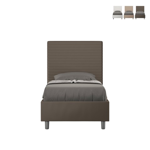 Lit simple avec rangement 100x200 chambre moderne Focus S2 Promotion