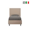 Lit simple avec rangement 100x200 chambre moderne Focus S2 