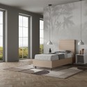 Lit simple avec rangement 100x200 chambre moderne Focus S2 