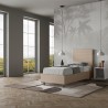 Lit simple avec rangement 100x200 chambre moderne Focus S2 
