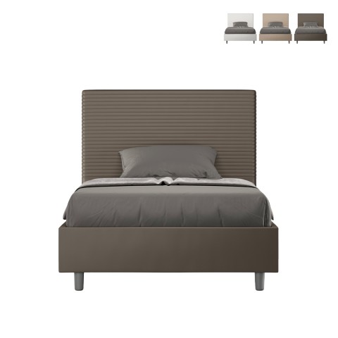 Lit coffre une place et demie 140x200 similicuir Focus F Promotion