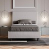 Lit coffre une place et demie 140x200 similicuir Focus F Choix