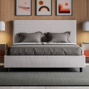 Lit double avec coffre 160x200 simili cuir moderne Focus M1 Choix