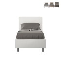 Lit simple avec rangement 80x190 lattes moderne chambre enfants Adele S Catalogue