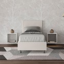 Lit simple avec rangement 80x190 lattes moderne chambre enfants Adele S Choix