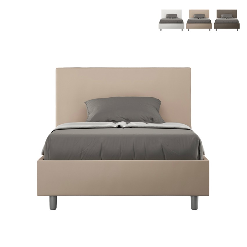 Lit coffre une place et demie 120x190 similicuir Adele P Prix Lit coffre une place et demie 120x190 similicuir Adele P Prix